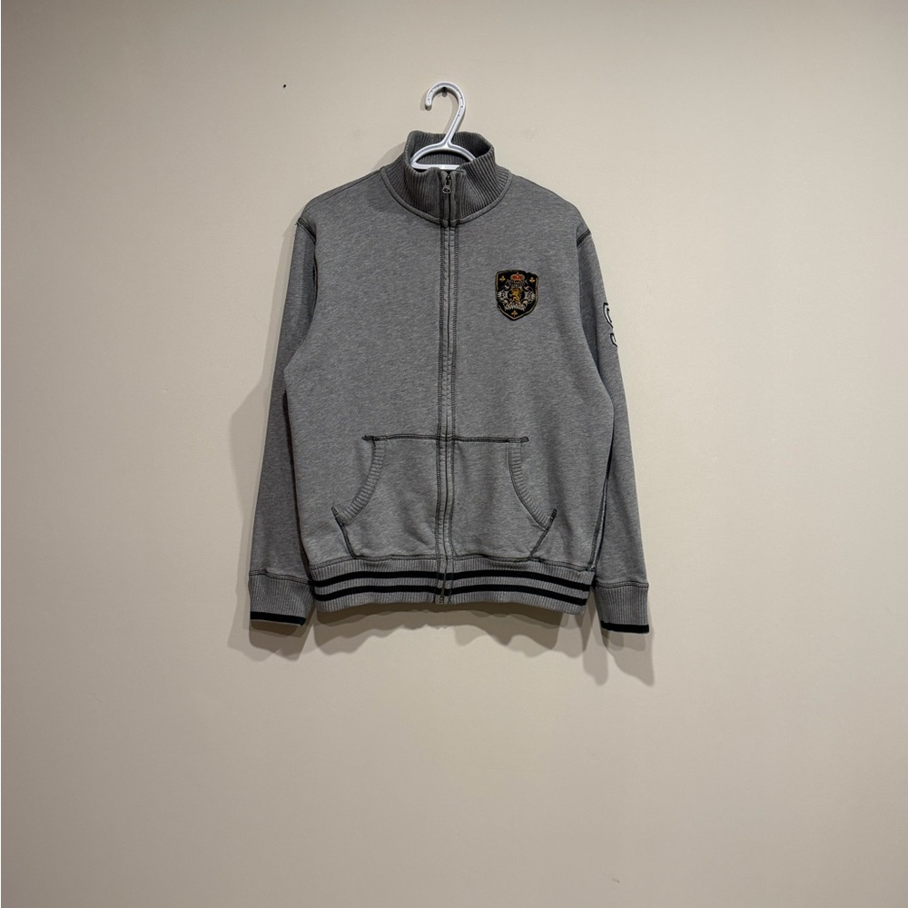 Lucky Brand Gray Jacket with Black Accents